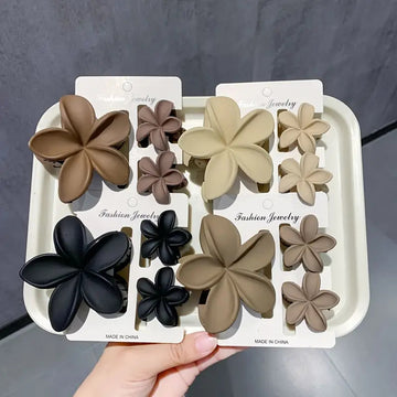 Triple Floral Clips