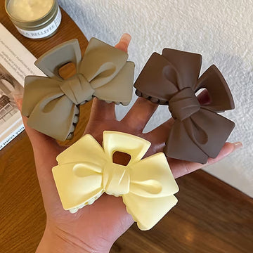 Acrylic Bow Hair Claw Clip