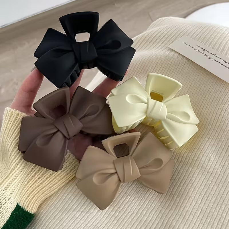 4pcs Acrylic Bow Hair Claw Clips