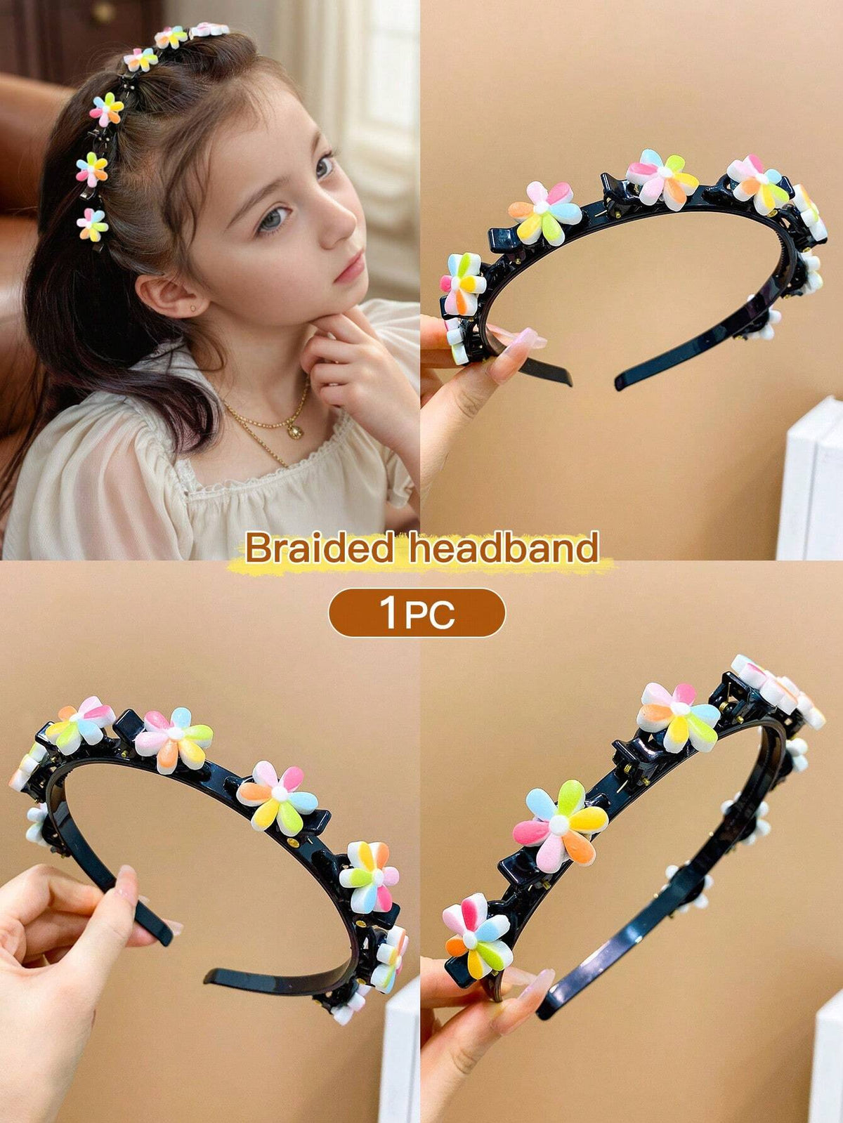 Floral Braided Hairbands