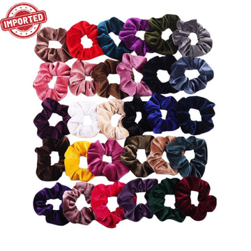 Luxury Velvet Scrunchies for Women – Soft Hair Ties, No Damage, Strong Hold Ponytail & Bun