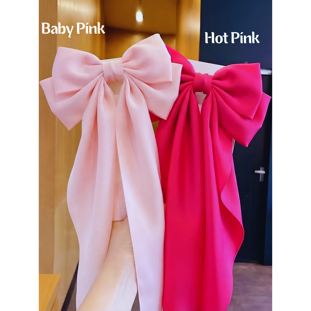 Set of 2 Silk Hair Bows (SELECT OPTION)