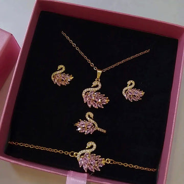 Swan Jewelry Set