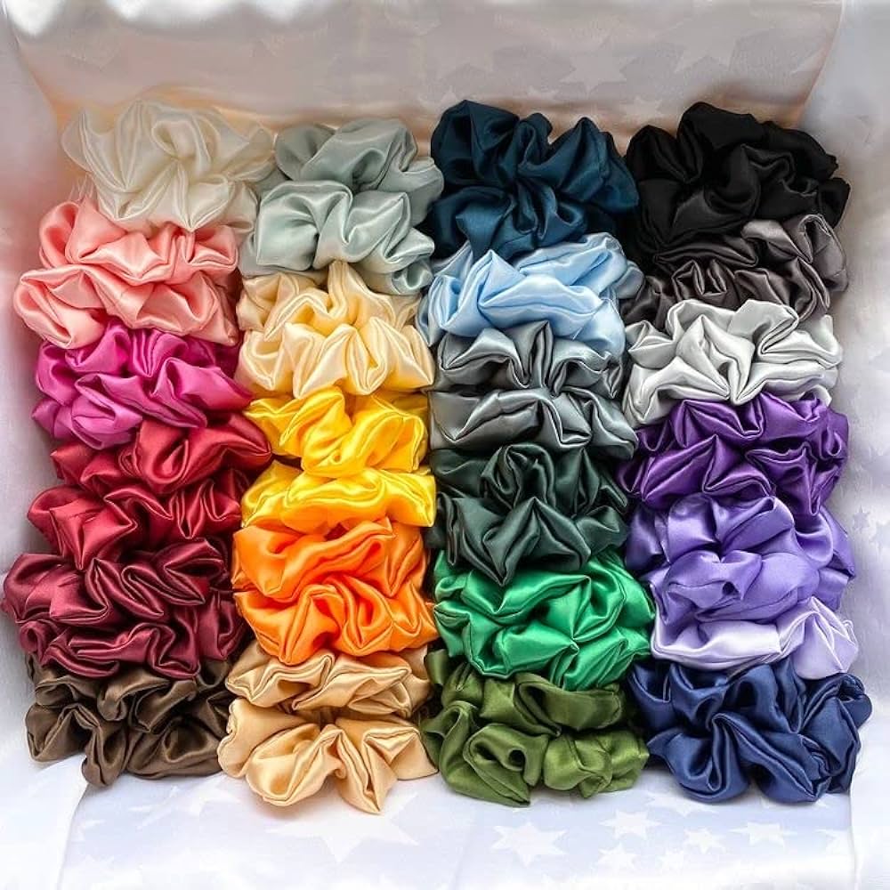 One Silk Scrunchie (Choose Color)