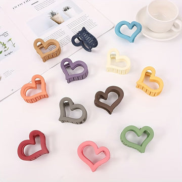 Small Matte Heart Claw Clip